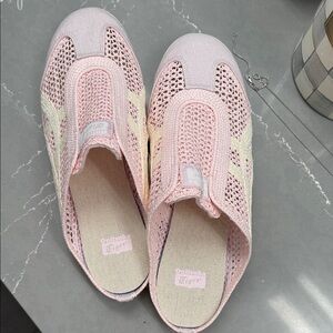 Onitsuka Tiger by Asics Women's Pink and Cream Sneakers